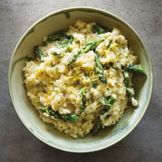 lemon asparagus risotto