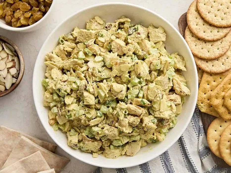 Curry Chicken Salad Overhead