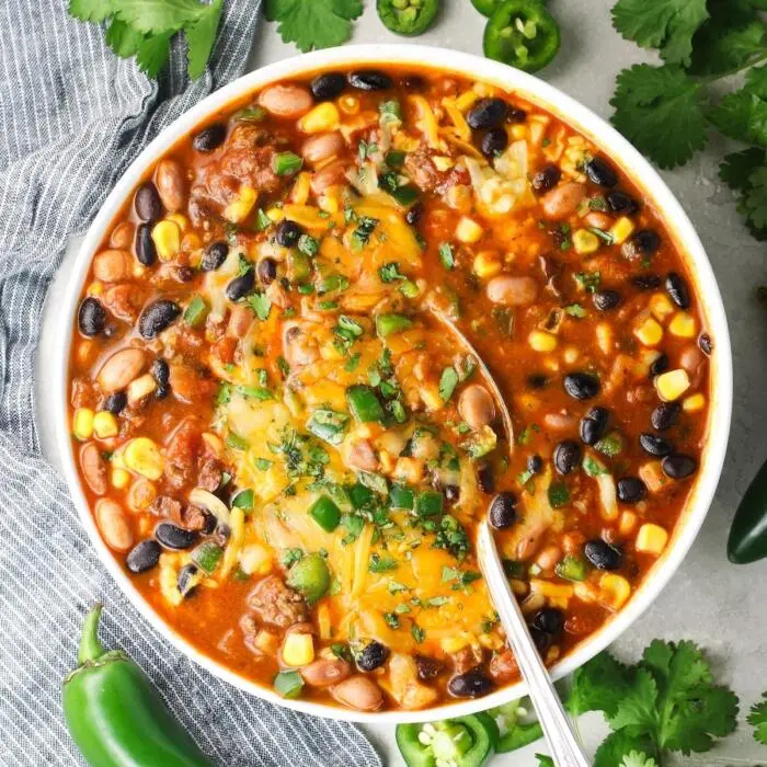 Easy Taco Soup Recipe SQ OT soup bowl 3