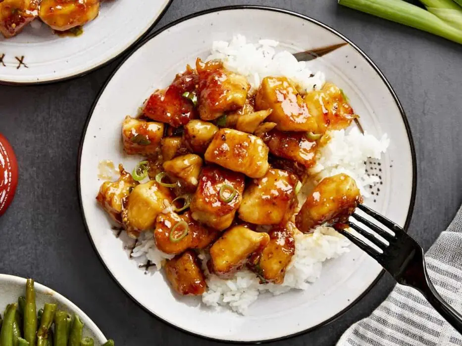 Honey Garlic Chicken Fork