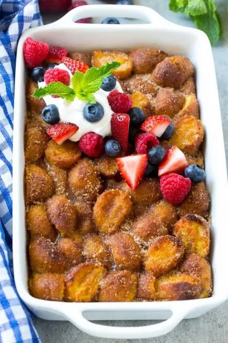 donut bread pudding 6